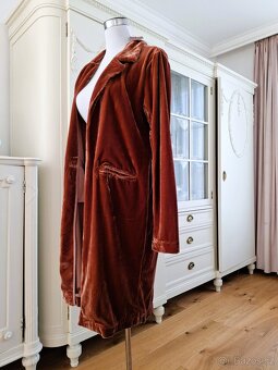 Nový pružný sametový kabátek sako kardigan Amisu 38 M - 3