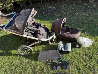 Thule Urban Glide 2 Double + hluboká korba + příslušenství - 3