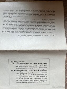 Originální divadelní program 1944 - 3