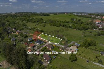 Prodej stavebního pozemku v Divišově 1391m2. - 3