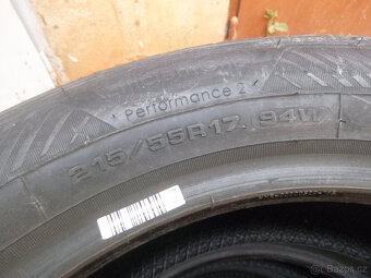 4x nové nejeté letní pneu goodyear 215/55 r17 - 3