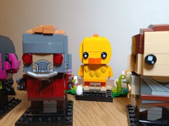 LEGO 5x BrickHeadz - Gamora, StarLord, Rey, Cyborg a Kuře - 3