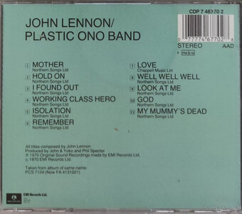 CD John Lennon: Plastic Ono Band / Imagine - 3
