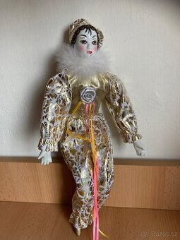 Panenka Pierrot porcelánová - 3