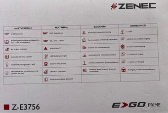Autorádio Zenec Z-E3756 pro obytné vozy Fiat Ducato - 3