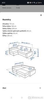 Rozkládací gauč Friheten - 3