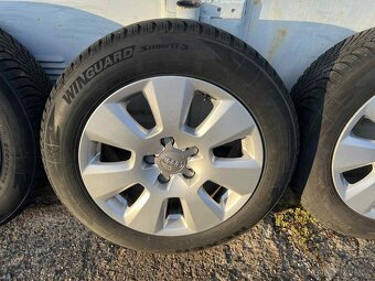 ORIGINÁL ALU KOLA AUDI 5x112 R16 ET37 + ZÁNOVNÍ ZIMNÍ PNEU - 3