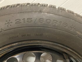 Sada zimních pneu s disky - 6,5Jx16ET41, Dunlop 215/60R16 9 - 3