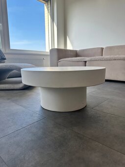 Cementový konferenční stolek BETRA Ø 80 CM - 3