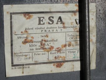 Oboustranné nástrčné klíče ,,ESA´´ - 3