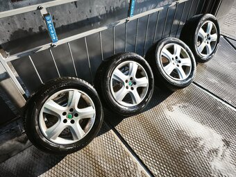 16" SKODA 5x100 elektrony s letnymi pneu 205/55 R16 - 3