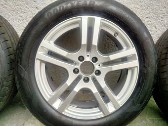 Alu kola originál Mercedes, 7,5J x18, 5x112,ET 53,Letní pneu - 3