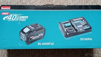 Makita 2x BL4050F 40V-5,0Ah rychlonabíječka DC40RA - 3