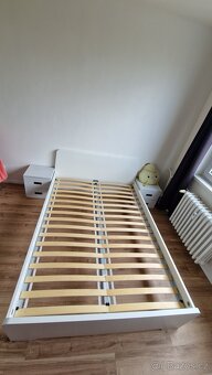 Postel IKEA Askvoll + kvalitní matrace| skvělý stav |140x200 - 3