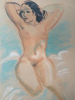 obraz NÁDHERNÁ KRÁSKA, AKT, 104x74cm, Jaroslav Štika - 3