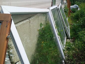 Prodám použitá okna, dveře - lepené dvojsklo - 3