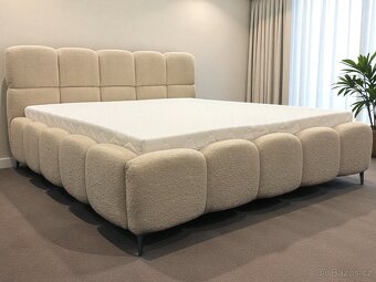 Manželská postel , uplne nový . Bezový  | 180x200 - 3