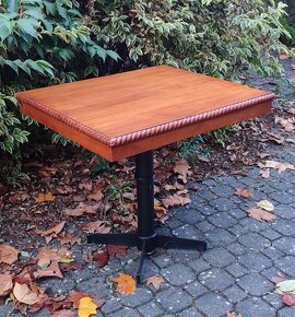 Stůl dřevěný masiv s kovovou podnoží - 3