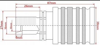 6x RYCHLOSPOJKY EURO ZÁSUVKY M16 - 3