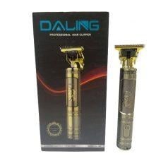 Zastřihovací a holící barber stroje USB nabíjení zlatý - 3