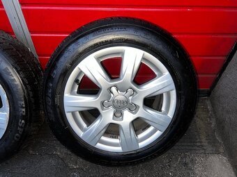 Original 3x ALU kola Audi 16" 7,5J ET45 + pneu 205/60/R16 - 3