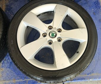 Prodám Alu kola 5x112 R17 Letní pneu 225/45/R17 - 3