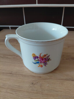 Retro porcelánový velký hrnek-kafáč - 3