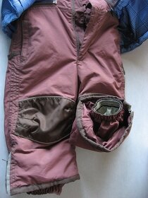 Kombinéza TCM - hnědomodrá bunda+oteplovačky 3v1 set - 3