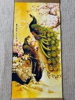 Tradiční čínský svitkový obraz, 45x130 - 3