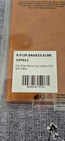 Flip kryt samsung s23 5g hnědý - 3