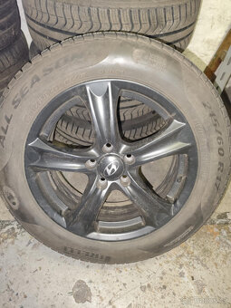 4x celoroční pneu + 17" ALU kola (pro Hyundai) - 3