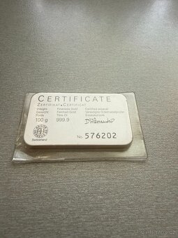 Zlatý slitek 100 g Argor-Heraeus - 3