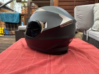 Integrální motocyklová helma – černý mat – vel. XS 53–54 cm - 3