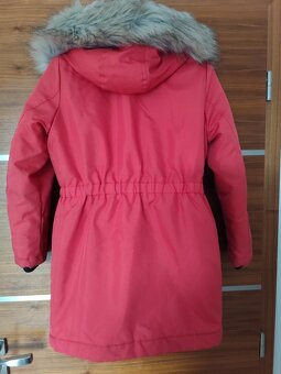 Zimní dětská bunda červená, zn. KIDS ONLY, vel. 146 cm - 3