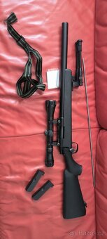 Airsoft odstřelovací puška MB-02 + 2 zásobníky - 3
