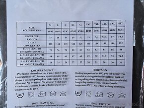 Pánská košile červeno-černá dlouhý rukáv. Velikost 44/45 - 3