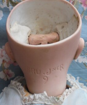 Krásná stará panenka BRU. Jne.R – cca 1895 – Sušenka – Origi - 3