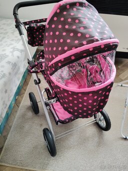 Kočárek pro panenky + Baby born - 3