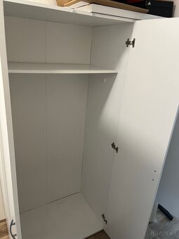 Šatní skříň IKEA KLEPPSTAD (bílá) - 3