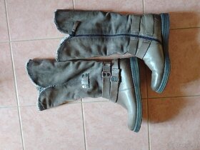 Kožené kozačky 40 - 3