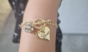 Guess srdce srdíčko dámský nový značkový náramek bizu 21 cm - 3