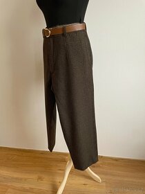 Miu Miu vintage vlněné culottes široké kalhoty - 3