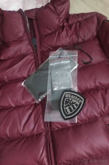 Blauer péřová bunda Swarovski znak - 3