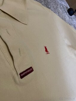 🟨 Ralph Lauren – béžové polo s logem jezdce - 3