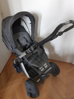 šedý kočárek Hartan Racer trojkombinace 3v1 - 3
