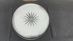 Stará broušená mísa, talíř. - 3