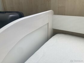 dvoulůžková bílá postel s šuplíkem - 3