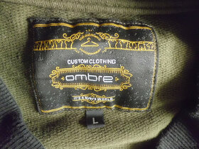 OMBRE ARMY pěkná pružná khaki mikinová bunda L - 3