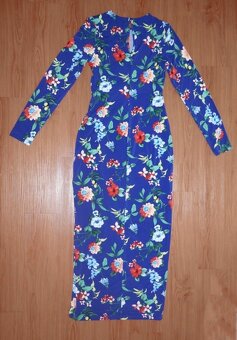 Dlouhé květované elastické šaty, vel. M, zn. Bodyflirt - 3