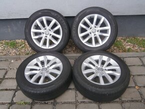 LETNÍ ALU KOLA 5 X 112 VW ORIGINÁL 215 60 16 - 3